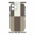 For iPhone 13 Pro Color Matching All-inclusive PET Phone Decal Adhesive Sticker(White Coffee) - 2