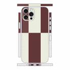 For iPhone 13 Pro Color Matching All-inclusive PET Phone Decal Adhesive Sticker(White Wine Red) - 1