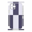 For iPhone 13 Pro Color Matching All-inclusive PET Phone Decal Adhesive Sticker(Dark Light Purple) - 2