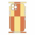 For iPhone 13 Pro Color Matching All-inclusive PET Phone Decal Adhesive Sticker(Orange Yellow) - 2