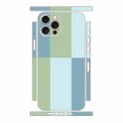 For iPhone 13 Pro Color Matching All-inclusive PET Phone Decal Adhesive Sticker(Green Blue) - 1