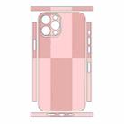 For iPhone 13 Pro Color Matching All-inclusive PET Phone Decal Adhesive Sticker(Dark Light Pink) - 2