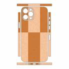 For iPhone 13 Pro Color Matching All-inclusive PET Phone Decal Adhesive Sticker(Pink Brown) - 2