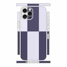 For iPhone 13 Pro Max Color Matching All-inclusive PET Phone Decal Adhesive Sticker(Dark Light Purple) - 1