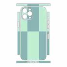 For iPhone 13 Pro Max Color Matching All-inclusive PET Phone Decal Adhesive Sticker(Blue Cyan) - 2