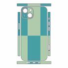 For iPhone 14 Color Matching All-inclusive PET Phone Decal Adhesive Sticker(Green Cyan) - 2