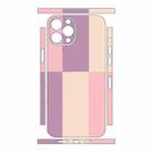 For iPhone 14 Pro Max Color Matching All-inclusive PET Phone Decal Adhesive Sticker(Purple Pink) - 2