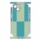 For iPhone 15 Color Matching All-inclusive PET Phone Decal Adhesive Sticker(Green Cyan) - 2