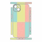 For iPhone 15 Plus Color Matching All-inclusive PET Phone Decal Adhesive Sticker(Green Pink) - 2