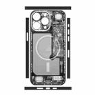 For iPhone 12 All-inclusive PET Phone Decal Adhesive Sticker(Circuit Black) - 2