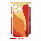 For iPhone 12 Pro Max All-inclusive PET Phone Decal Adhesive Sticker(Orange Yellow) - 2