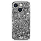 For iPhone 14 All-inclusive PET Phone Decal Adhesive Sticker(Urban Road) - 1