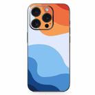 For iPhone 15 Pro All-inclusive PET Phone Decal Adhesive Sticker(Blue White) - 1