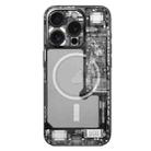 For iPhone 15 Pro All-inclusive PET Phone Decal Adhesive Sticker(Circuit Black) - 1