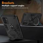 For Samsung Galaxy A15 Metal Ring 360 Degree Rotating Holder PC Hybrid TPU Phone Case(Black) - 3