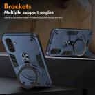 For Samsung Galaxy A14 4G / 5G Metal Ring 360 Degree Rotating Holder PC Hybrid TPU Phone Case(Navy Blue) - 3