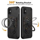 For Samsung Galaxy A05 Metal Ring 360 Degree Rotating Holder PC Hybrid TPU Phone Case(Black) - 2
