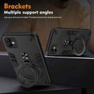 For Samsung Galaxy A05 Metal Ring 360 Degree Rotating Holder PC Hybrid TPU Phone Case(Black) - 3
