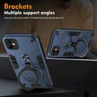 For Samsung Galaxy A05 Metal Ring 360 Degree Rotating Holder PC Hybrid TPU Phone Case(Navy Blue) - 3