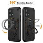 For Motorola Edge 40 Neo Metal Ring 360 Degree Rotating Holder PC Hybrid TPU Phone Case(Black) - 2