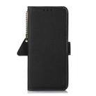 For Samsung Galaxy A06 4G Side-Magnetic TJ Genuine Leather RFID Phone Case(Black) - 3