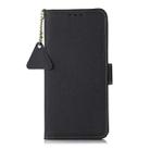 For Samsung Galaxy A06 4G Side-Magnetic TJ Genuine Leather RFID Phone Case(Blue) - 3