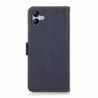 For Samsung Galaxy A07 5G KHAZNEH Side-Magnetic Litchi Genuine Leather RFID Phone Case(Blue) - 3