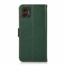 For Samsung Galaxy XCover7 Pro KHAZNEH Side-Magnetic Litchi Genuine Leather RFID Phone Case(Green) - 3