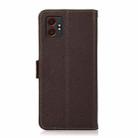 For Samsung Galaxy XCover7 Pro KHAZNEH Side-Magnetic Litchi Genuine Leather RFID Phone Case(Brown) - 3
