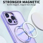 For iPhone 16 Pro Max Wing Series MagSafe Magnetic Ring Holder Phone Case(Light Purple) - 2