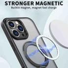 For iPhone 16 Pro Max Wing Series MagSafe Magnetic Ring Holder Phone Case(Black) - 2