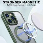 For iPhone 16 Pro Max Wing Series MagSafe Magnetic Ring Holder Phone Case(Green) - 2