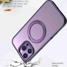 For iPhone 16 Pro Max Wing Series MagSafe Magnetic Ring Holder Phone Case(Dark Purple) - 3