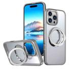 For iPhone 16 Pro Wing Series MagSafe Magnetic Ring Holder Phone Case(Titanium Gray) - 1