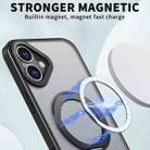 For iPhone 16 Plus Wing Series MagSafe Magnetic Ring Holder Phone Case(Black) - 2