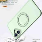 For iPhone 16 Plus Wing Series MagSafe Magnetic Ring Holder Phone Case(Avocado Green) - 3