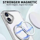 For iPhone 16 Plus Wing Series MagSafe Magnetic Ring Holder Phone Case(Transparent) - 2