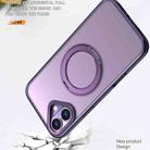 For iPhone 16 Plus Wing Series MagSafe Magnetic Ring Holder Phone Case(Dark Purple) - 3