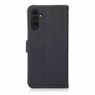 For Samsung Galaxy A17 5G KHAZNEH Custer Genuine Leather RFID Phone Case(Blue) - 3