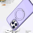 For iPhone 15 Pro Max Wing Series MagSafe Magnetic Ring Holder Phone Case(Light Purple) - 3