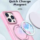 For iPhone 15 Pro Wing Series MagSafe Magnetic Ring Holder Phone Case(Pink) - 2