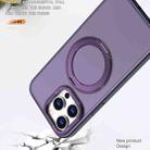 For iPhone 15 Pro Wing Series MagSafe Magnetic Ring Holder Phone Case(Dark Purple) - 3