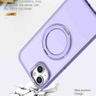 For iPhone 15 Plus Wing Series MagSafe Magnetic Ring Holder Phone Case(Light Purple) - 3