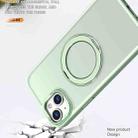 For iPhone 15 Wing Series MagSafe Magnetic Ring Holder Phone Case(Avocado Green) - 3