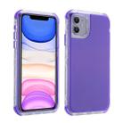 For iPhone 12 Pro Max 3 In 1 Dreamland PC + TPU Solid Color Transparent Border Protective Case(Purple) - 1