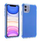 For iPhone 12 Pro Max 3 In 1 Dreamland PC + TPU Solid Color Transparent Border Protective Case(Blue) - 1
