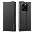 For Xiaomi Poco X5 LC.IMEEKE L1 Series Frosted Fine Texture PU Phone Case(Black) - 2