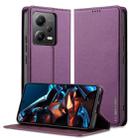 For Xiaomi Poco X5 LC.IMEEKE L1 Series Frosted Fine Texture PU Phone Case(Purple) - 1