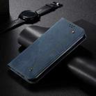 For Redmi Note 14 Pro+ 5G Denim Texture Casual Style Horizontal Flip Leather Case(Blue) - 2
