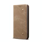 For Redmi Note 14S 4G Denim Texture Casual Style Horizontal Flip Leather Case(Khaki) - 2